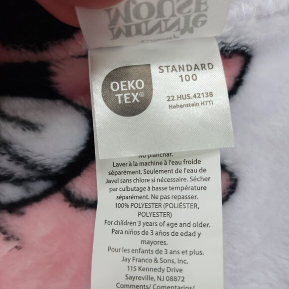 Disney Minnie Mouse Plush Blanket Twin 60" X 90" Soft Polyester Lavender Backgro - Picture 11 of 15